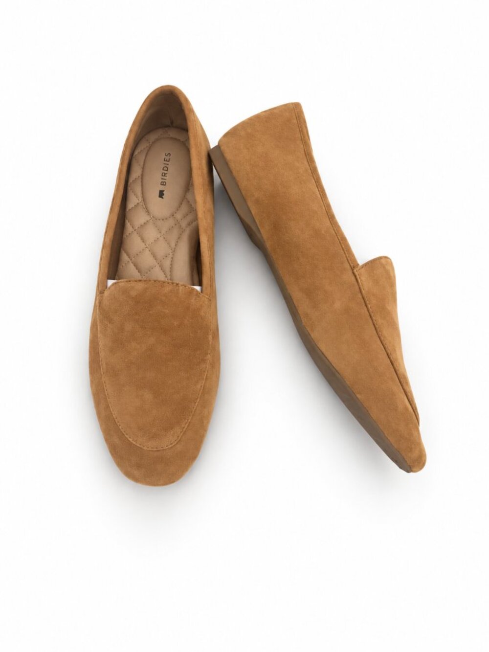 Birdies The Vesper Toffee Suede Loafers Size 7.5 New